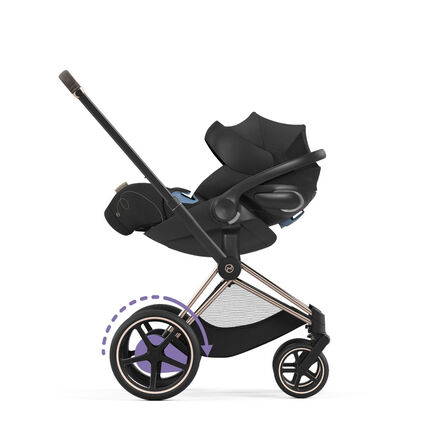 CYBEX Platinum Stroller Cloud G Lux shown on e-Priam Frame