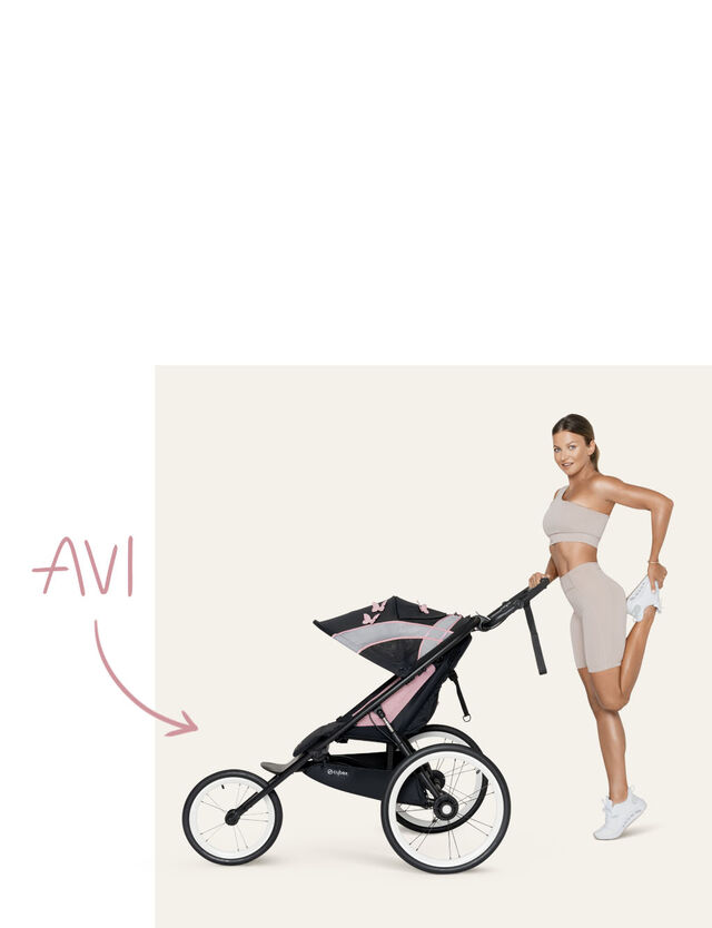 Poussette running de la collection Cybex Gold sport par Anna Lewandowska