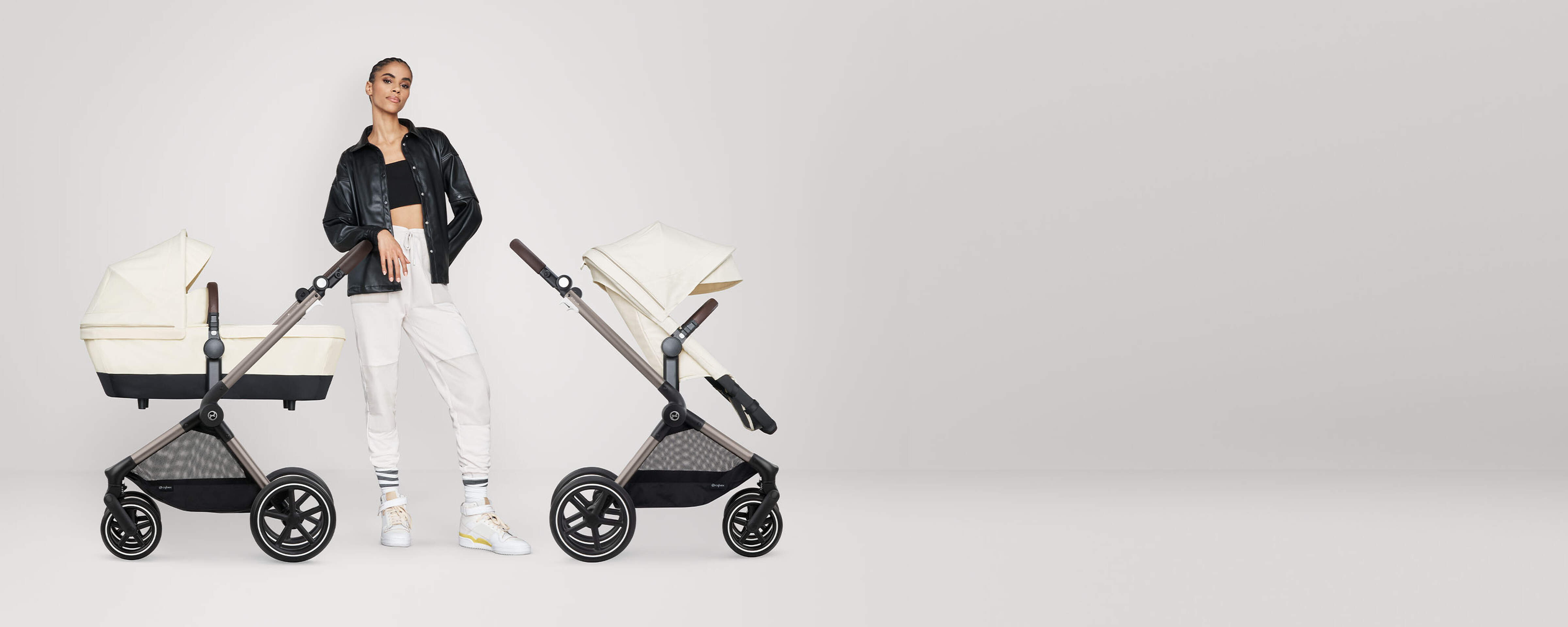 Order the Cybex Eos Lux Stroller - Silver Frame online - Baby Plus