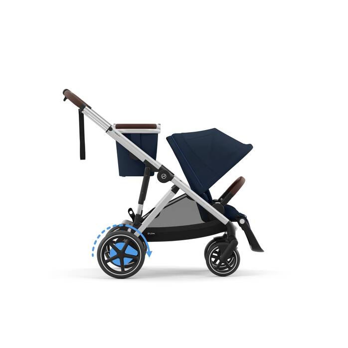 CYBEX e-Gazelle S - Ocean Blue (Châssis Silver) in Ocean Blue (Silver Frame) large numéro d’image 1