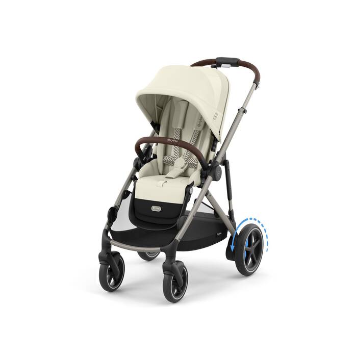 CYBEX e-Gazelle S - Seashell Beige (Taupe frame) in Seashell Beige (Taupe Frame) large afbeelding nummer 4