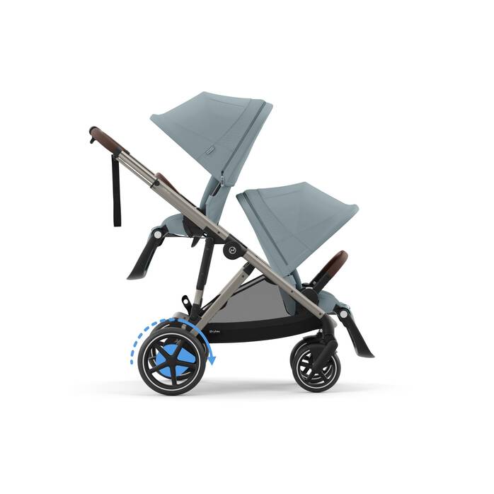 CYBEX e-Gazelle S - Stormy Blue (Châssis Taupe) in Stormy Blue (Taupe Frame) large numéro d’image 6