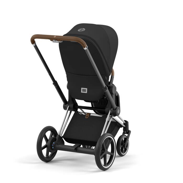 CYBEX e-Priam Frame - Chrome With Brown Details in Chrome With Brown Details large image number 7