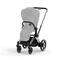 CYBEX e-Priam Frame - Chrome With Black Details in Chrome With Black Details large image number 2 Small