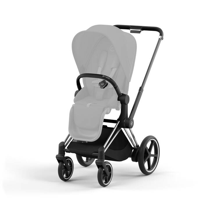 CYBEX e-Priam Frame - Chrome With Black Details in Chrome With Black Details large image number 2