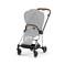 CYBEX Mios Frame - Chrome With Brown Details in Chrome With Brown Details large image number 2 Small