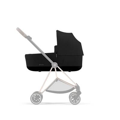 Mios Lux Carry Cot - Stardust Black Plus