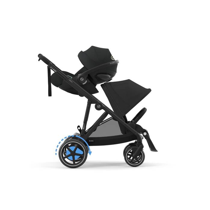 CYBEX e-Gazelle S - Moon Black (châssis Black) in Moon Black (Black Frame) large