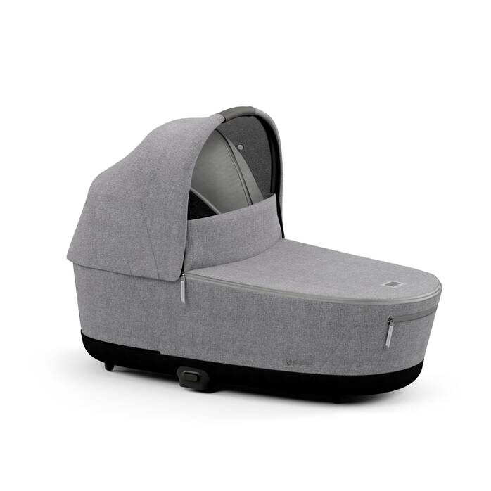 CYBEX Priam Lux Carry Cot - Manhattan Grey Plus in Manhattan Grey Plus large image number 1