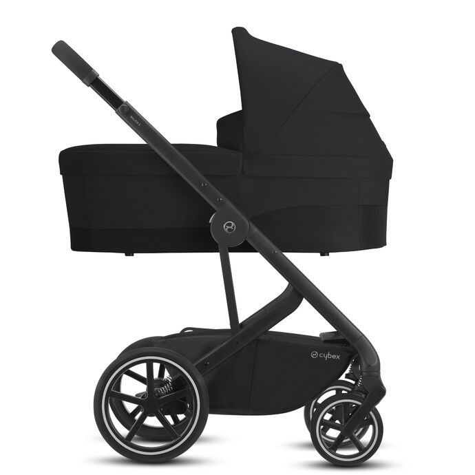 Cybex Balios S Lux Full Size Stroller + Cot S Bassinet Bundle (One Box) -  All Black 