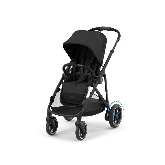 CYBEX e-Gazelle S - Moon Black (Black Frame) in Moon Black (Black Frame) large