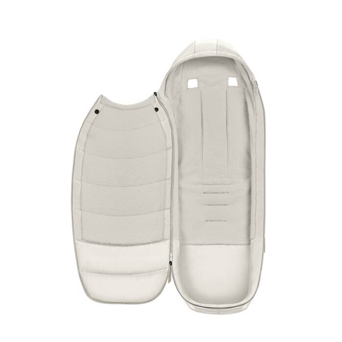 CYBEX Fusak Platinum Footmuff – Off White in Off White large číslo snímku 3